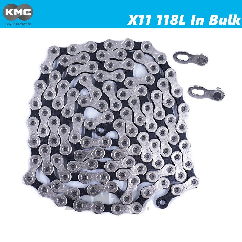 KMC X12/X11 11/12 Speed Chain 118L 124L with 2 Magic Links Mountain Road Gravel-OE,No Retail Box