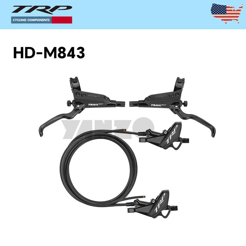 TRP TRAIL EVO HD-M843 4 Pistons Hydraulic Disc Brake Set Front Rear Enduro E-Bike Split-OE,No Retail Box