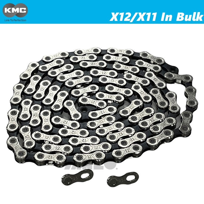KMC X12/X11 11/12 Speed Chain 118L 124L with 2 Magic Links Mountain Road Gravel-OE,No Retail Box