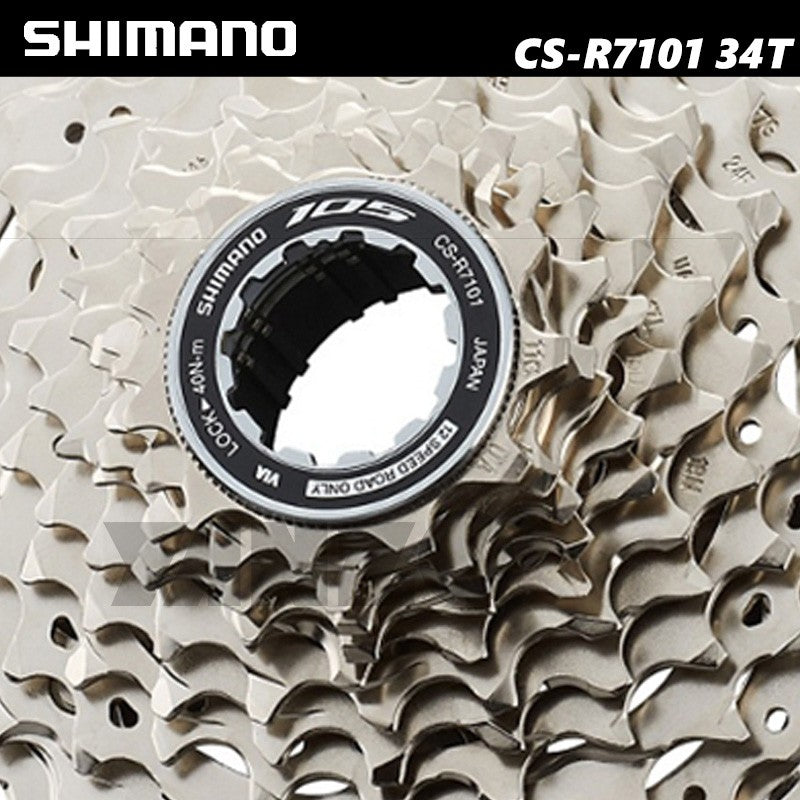 Shimano 105 CS-R7101 12 Speed 11-34T HG Cassette Road Bike Gravel-OE,No Retail Box