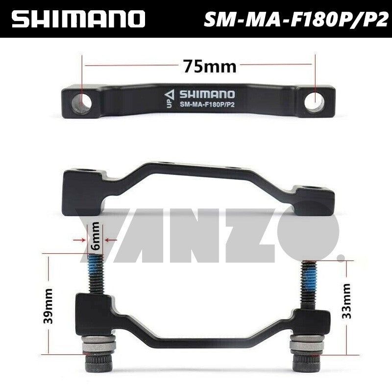 Shimano SM-MA-F180P/P2 Post Mount Disc Brake Adapter (Front) (180mm) (P/P) Bulk