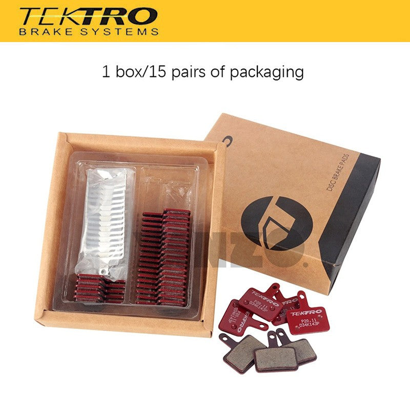 Tektro 15Pairs P20.11 Disc Brake Pads Metal Ceramic W/ Spring Auriga Tune TWIN