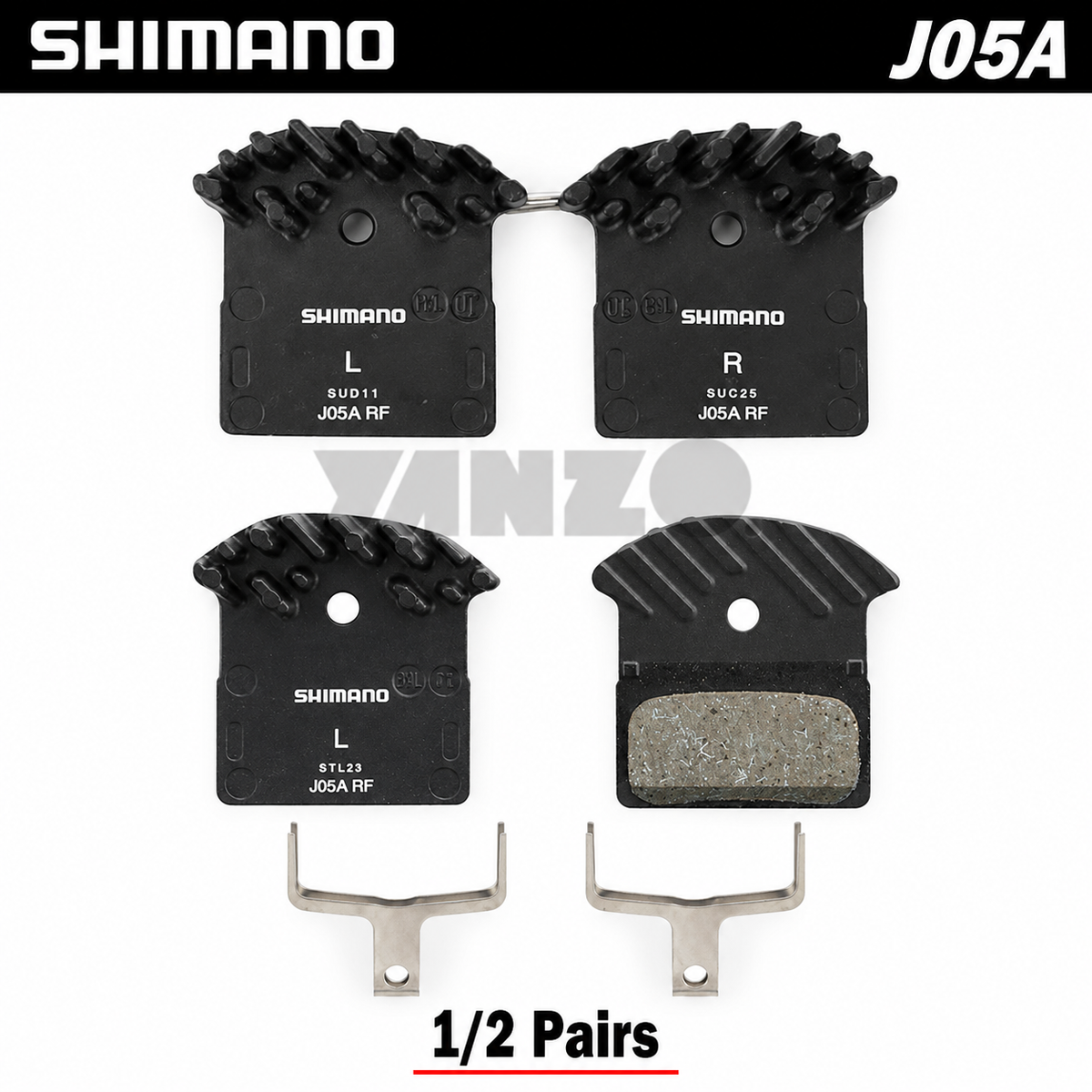 1/2Pair Shimano XT J05A 2-Piston Disc Brake Pad-Bulk