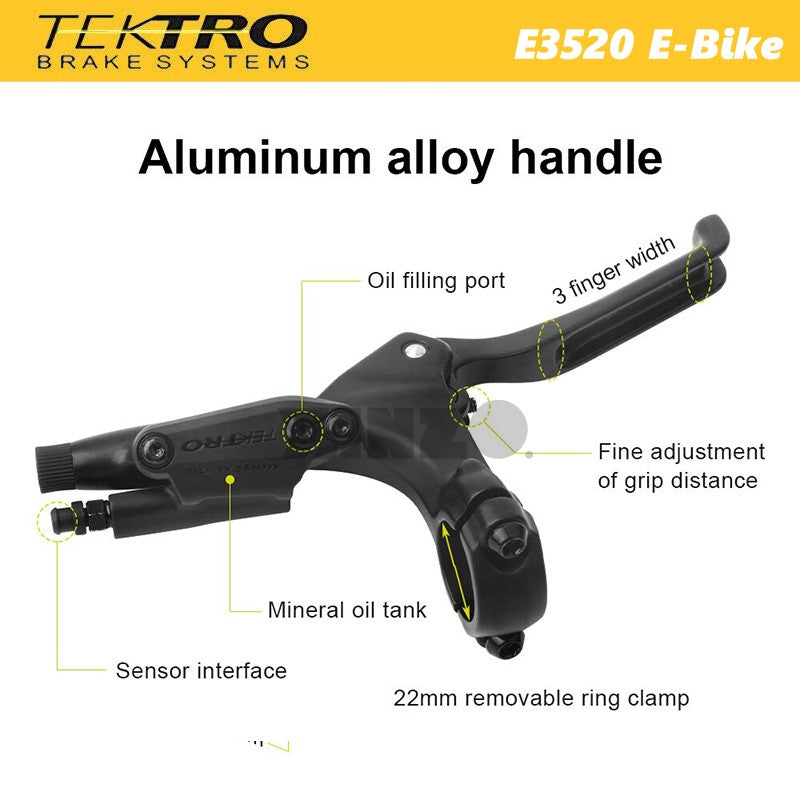 Tektro HD-E3520 E-Bike Disc Brake Set 2pin E350 Upgraded Version Front/Rear-OE,No Retail Box