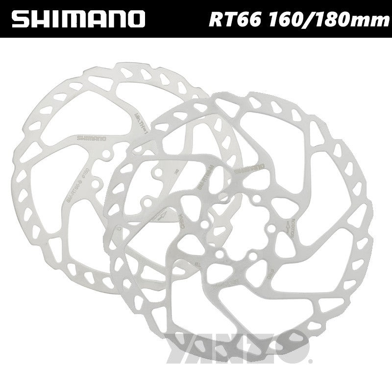 1pcs Shimano SLX SM-RT66-S/M 160mm/180mm Disc Brake Rotor 6 Bolts W/ Spacer-OE,No Retail Box