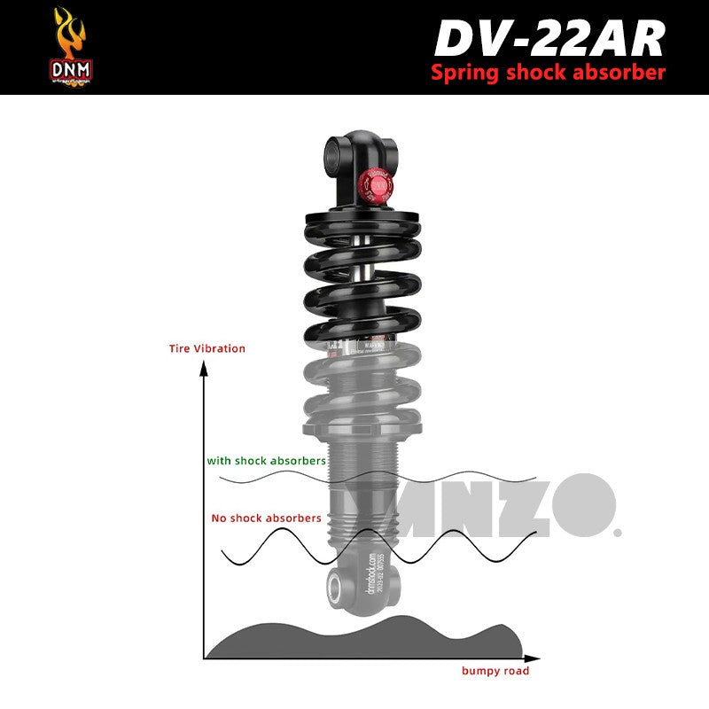 DNM DV22AR 165/190mm 650/750LBS Coil Spring Rear Shock Suspension Absorber MTB-OE,No Retail Box