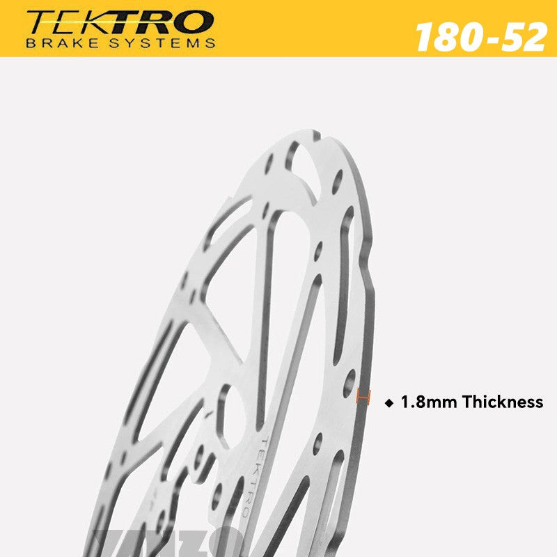 TEKTRO Bike Disc Brake Rotor TR180-52 6 Bolts 1.8mm Thickness 180-24 Upgraded