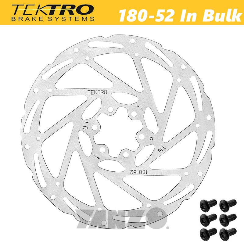 TEKTRO Bike Disc Brake Rotor TR180-52 6 Bolts 1.8mm Thickness 180-24 Upgraded