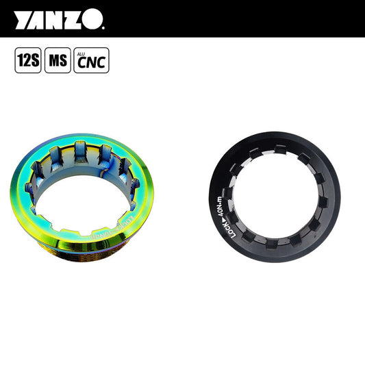 12S MS Cassette Lockring CNC Fit Shimano XT/SLX/Deore CS-M9100/M8100/M7100/M6100