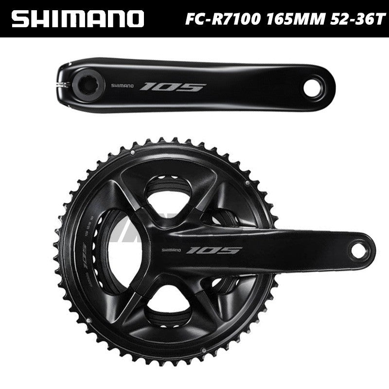 Shimano FC-R7100 105 2*12 Speed Crankset 52-36T 165mm Length Hollowtech II Bulk