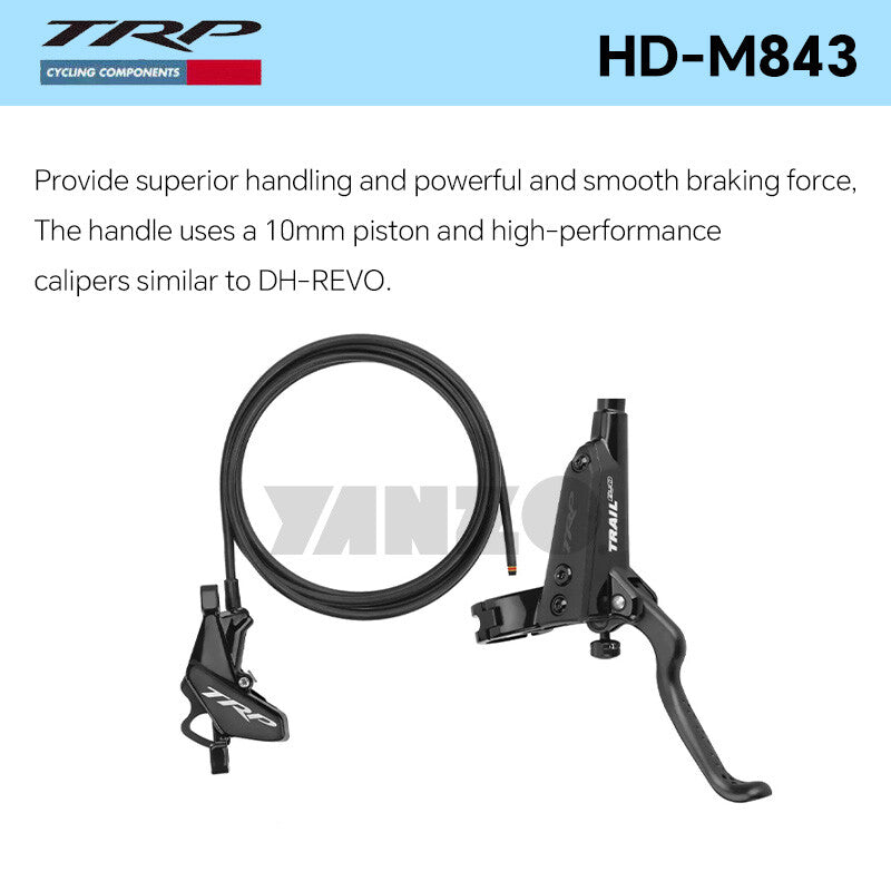 TRP TRAIL EVO HD-M843 4 Pistons Hydraulic Disc Brake Set Front Rear Enduro E-Bike Split-OE,No Retail Box