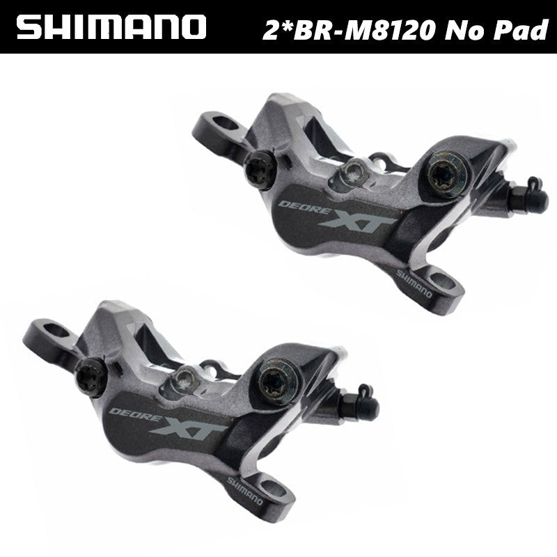 2pcs Shimano XT BR-M8120 4 Pistons Brakes Calipers No Brake Pad-OE,No Retail Box