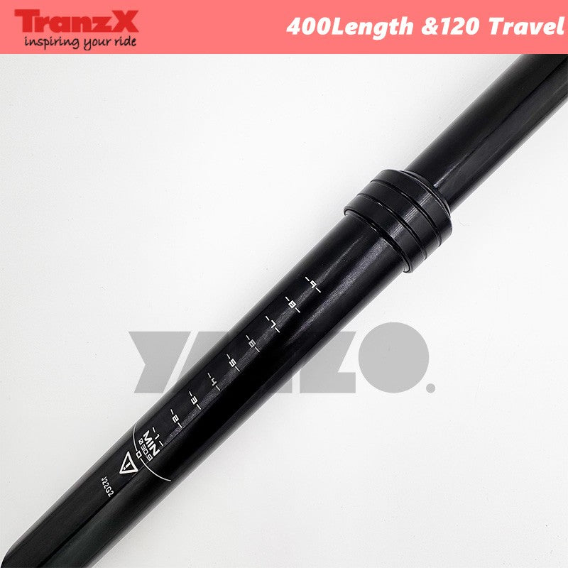 TranzX 30.9 Dropper Post Seatpost 400mm length 120mm travel Remote Lever YSP18JL-OE,No Retail Box