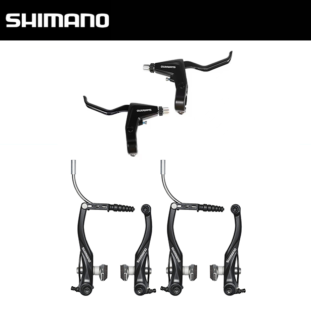 SHIMANO Alivio BR-T4000/BL-T4000 MTB V-Brake & Lever Set Front&Rear Set Bulk
