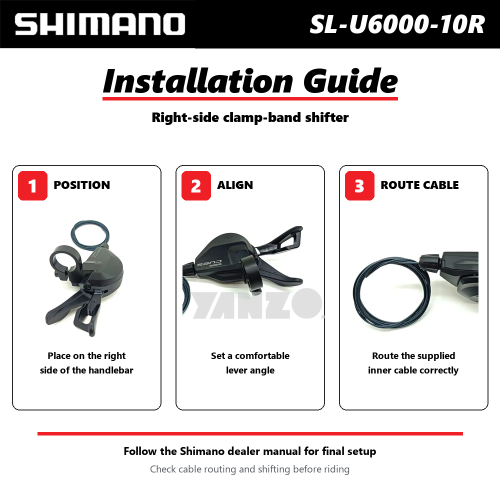 Shimano Cues SL-U6000 10 Speed Shifter Right Hand