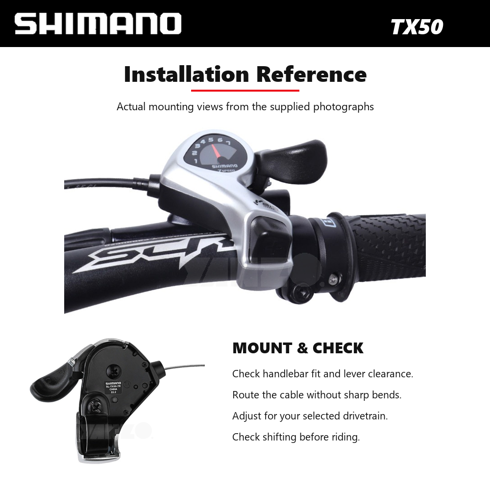 Shimano Tourney SL-TX50 Thumb Shifter Set 3/6/7 Speed with Cable