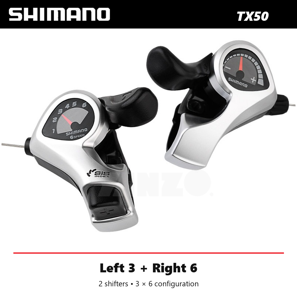 Shimano Tourney SL-TX50 Thumb Shifter Set 3/6/7 Speed with Cable