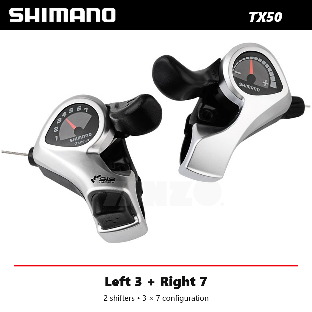 Shimano Tourney SL-TX50 Thumb Shifter Set 3/6/7 Speed with Cable